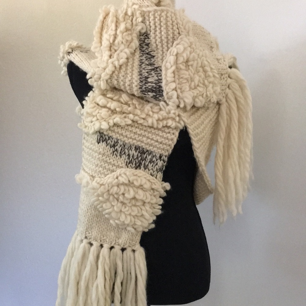 Chunky Knit Soft Wool Scarf
